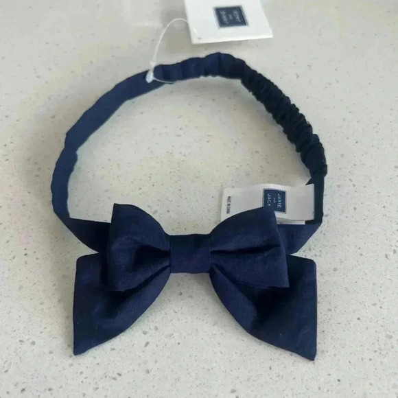 Janie and Jack | Baby Headband | Bow Detail | Navy | One Size - Picture 1 of 3
